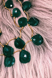 Blcklamb Green Onyx Double Layer Necklace