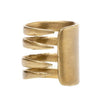 Alkemie gold patina Fork Ring