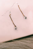 SEREFINA Delicate Healing Crystal Chain Drop Earrings