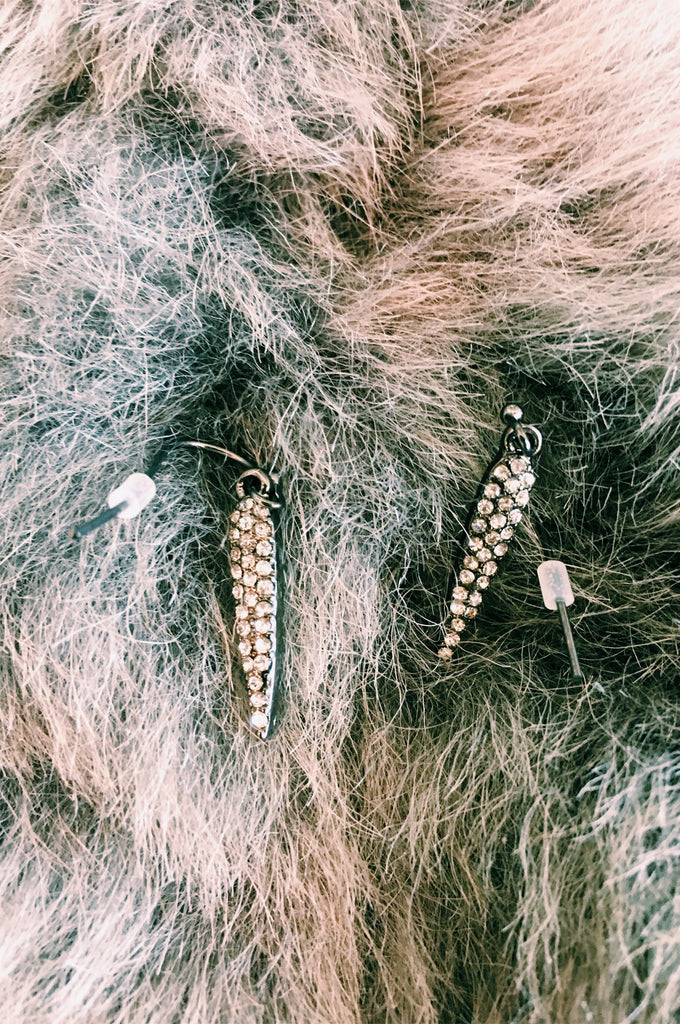 DL Pave Spike Earrings