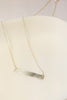 STERLING SILVER INITIAL horizontal bar necklace